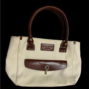 Kate spade Quinn canvas and leather handbag